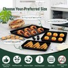 Herogo Baking Sheet Pan Set of 2, 11.8×15.7×1 Inch Nonstick