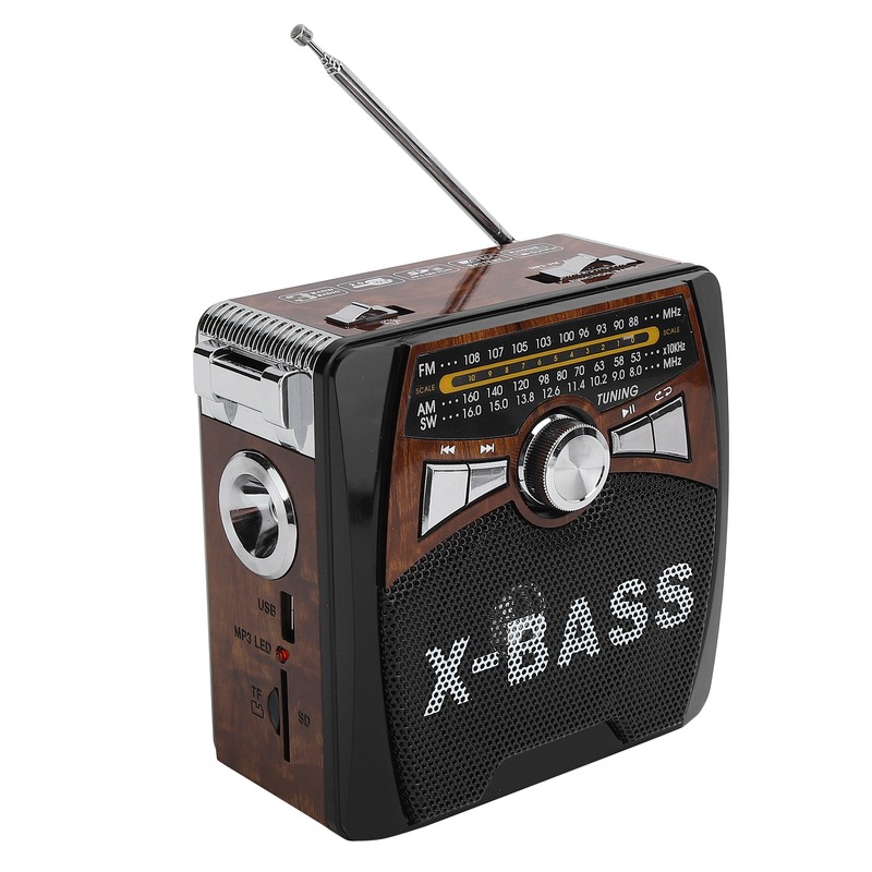 FM AM SW Radio USB FullWave Band Portable Radio Player