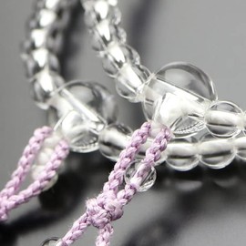 念珠 Dot Quartz Mala Women's Eight Sect Unisex 8 Dimension Genuine Crystal Four Plush Mauve 雲石 Silk Tufted [AAA Mala/Fighters 念珠/念誦/Kyoto/Eight Wiccan/Lavender Amethyst/紫雲 Stone/2 October birthstone/Double Row/Double/Funeral/zyuzu/Clear/Purple/200040080137