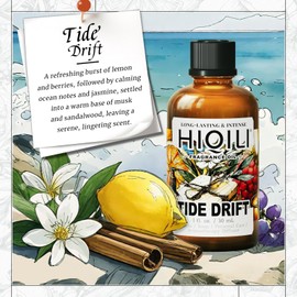 HIQILI Tide Drift Fragrance Oil for Candle, Room Spray Making, Essential Oil Diffuser, DIY Body Butter & Hair Perfume - 1 Fl Oz