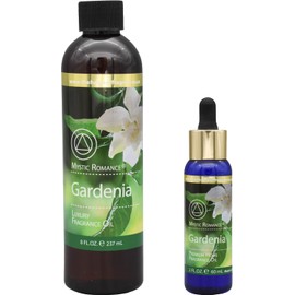 The Home of Fragrances - Set of 2 Bottles of Fragrance Oils - 2oz & 8oz (Gardenia)