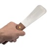 Aspire Stainless Steel Ice Cream Scoop with Wooden Handle, Durable