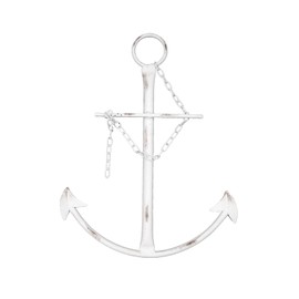 Nautical Anchor Wall Decor, Antique Metal Anchor Art Wall Decor With Chain,Vintage anchor decorations for Bedroom,Living Room,Dorm Home,13in Antique Anchor with Chain Wall Decor, Antique Metal Anchor