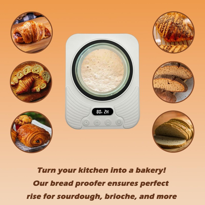 2025 Upgrade Sourdough Starter Warmer,Temperature Control Range 70°F-110°F, Accurate to