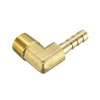 sourcing map Brass Coupling Connector 90 Degree Angle x 1/4