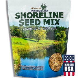 Shoreline Seed Mix -Aquatic Plant Seeds Covers Up to 4500 sqft- Grow Marginal Pond Plants