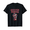 Quilter Power Retro Patchwork Fist T-Shirt