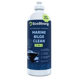 Eco Strong Bilge Cleaner & Deodorizer | Heavy Duty Formula Digests Odor Causing Sludge, Grease, Oil, Sheen, Gasoline | Biodegradable, Fish Safe, Chemical-Free (32oz)