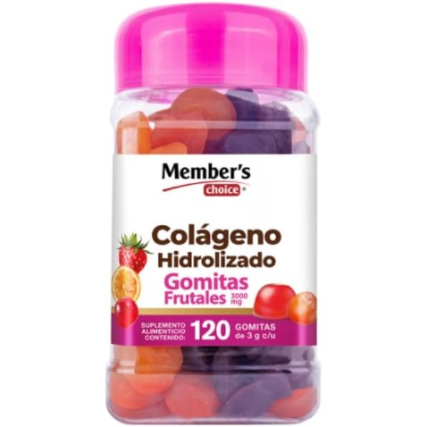 Gomitas Colágeno hidrolizado Member´s Choice con 120 gomitas 1780 mg