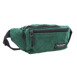 Corduroy Fanny Pack for Women Waist Bag Travel Crossbody Belt Bags Small Bum Purse Hiking Daypack for Running Workout