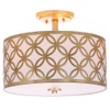 Safavieh Collection Cecily Leaf Trellis 3 15" Flush Mount Light,