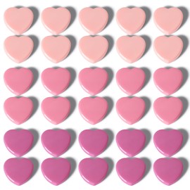 PYJLBX 30PCS Heavy Duty Fridge Magnets - Small Cute Refrigerator Magnets for Whiteboard, Lockers & Kitchen, Cute Strong Magnets - Mini Decorative Magnet for Home, School, Office, Crafts, Locker (Pink)