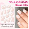 Lifextol 120PC Nude Pink Square Press on Nails Short Fake