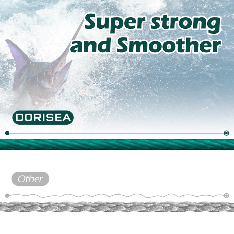 Dorisea Extreme Braid 100% Pe Braided Fishing Line 1000m 6-500lb