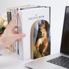Beech Wood Bookends for Shelves, Squirrel Funny Animal Print Space-Saving