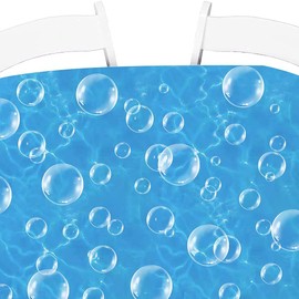 81PCS Clear Bubble Decorations for Party Bubble Party Confetti for Under The Sea Birthday Table Decorations Mermaid Baby Shower Underwater Wedding Party Ocean Themed Centerpieces (White, 81PCS)