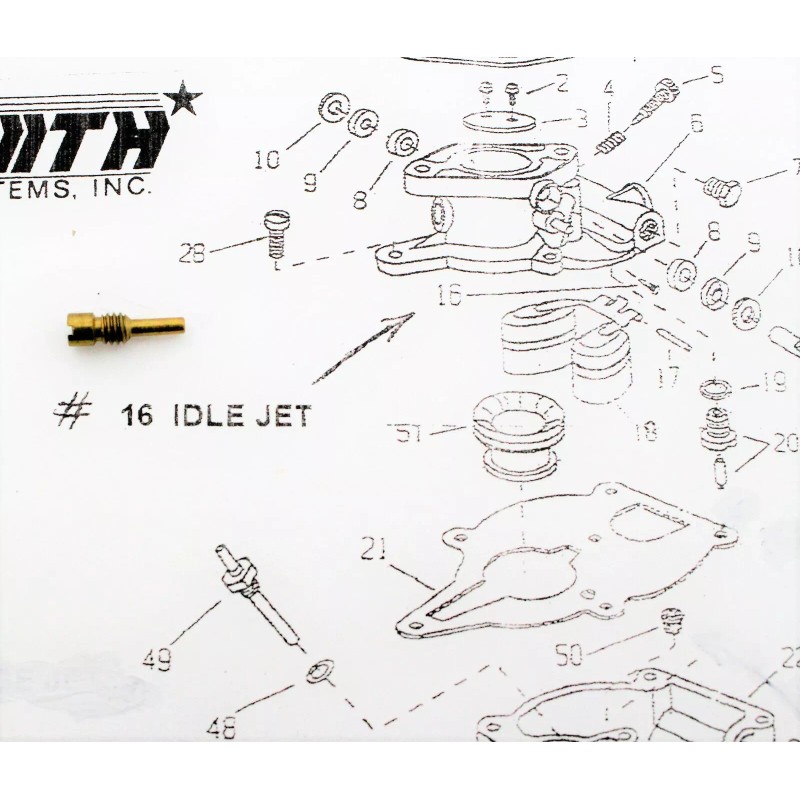 Zenith Carburetor Idle Jet fits Wisconsin TRA10D TRA12D 13238 13653