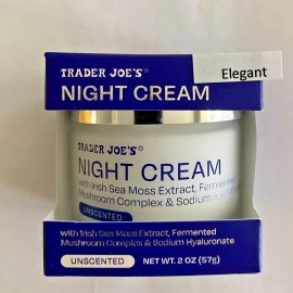 Trader Joe’s Night Cream Irish Sea Moss Extract Fermented Mushroom Complex 2 OZ