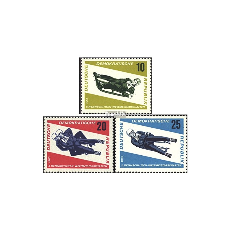 DDR 1156-1158 (complete.issue) fine used/cancelled 1966 rennschlitten (Stamps for collectors)