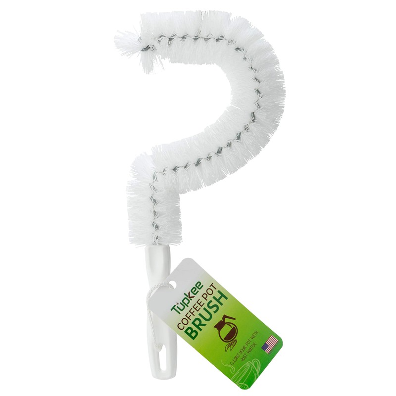 Tupkee Coffee Pot Cleaning Brush – Non Scratching, Long Lasting