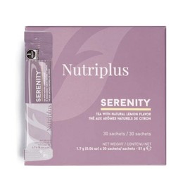 FARMASi Nutriplus Serenity Tea, A Fruity Herbal Blend for Body, Mind, and Soul, 30 servings (Raspberry)