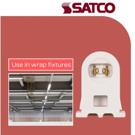 Satco Quickwire Terminals Accept Up to 18 Gauge Solid Or Tinned Leads Slide-On Shallow Base Rapid Start Strip 3/8"-1/2"; Part Number 80-1499(2 Pack)
