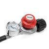 only fire 4Ft 0-30PSI Adjustable Propane Regulator with Tank Gauge