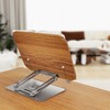 Luxdecor Wood Book Stand for Reading,Adjustable Book Holder with 360°Rotating