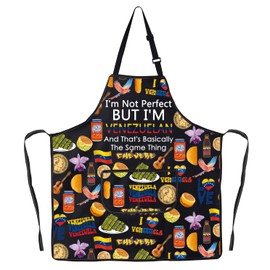 JNIAP Venezuelan Kitchen Apron Venezuela Lover Gifts Venezuelan Chef Gift Venezuela Flag Apron, Venezuelan Ap, Large