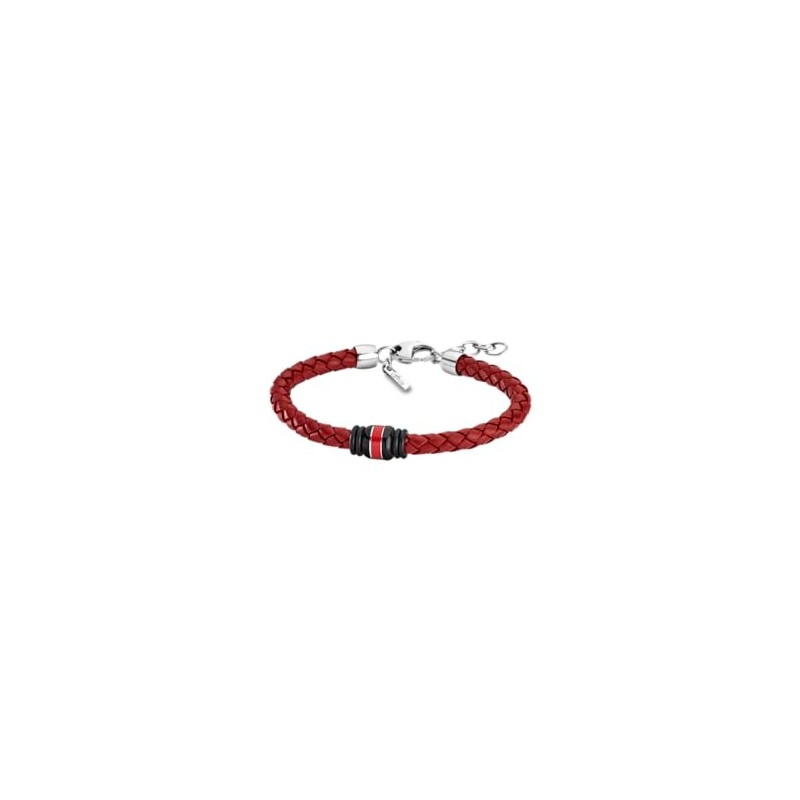 Pulsera Lotus Style Urban Man para Caballero en Tono Rojo