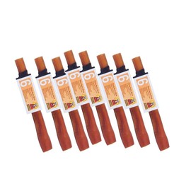 Barking Buddha 6 Inch Thick Bully Sticks for Dogs - Premium Fully Digestible, Odor Free 100% All Natural Tasty Beef Pizzle Chew Treats (Pack of 8)