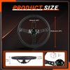 RASTP Universal Racing Steering Wheel,Drifting Deep Dish Steering Wheel 13.8”/350mm