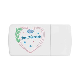 'Just Married' Pill Box with Tablet Splitter (PI00030536)