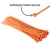 Pack of 100 Cable Ties, Cable Ties UV Resistant, Nylon,