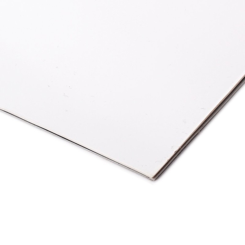 Hsyok Guitar 3 Ply Pickguard Material, White and Black Pick