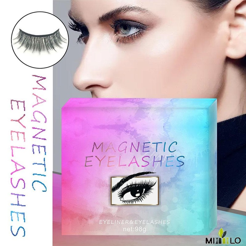 3D Magnetic Eyelashes and Eyeliner Set Makeup Magnetic Lashes Eyeliner