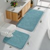 HOMORE Bathroom Rug Set 2 Piece, Soft Absorbent Bath Mats
