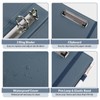 SKYDUE 3 Ring Binder with Clipboard 1 Inch, 13.2" ×