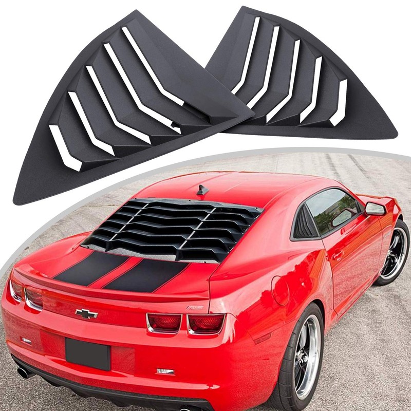 Rear Side Window Louvers for 2010-2015 Chevy Camaro LS LT