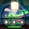 HOYECHI Camping Accessories Fan with Light - Portable Rechargeable Tent