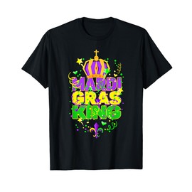 Funny Carnival Party Confetti Outfit - Mardi Gras King Crown T-Shirt