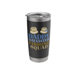 Daddy Daughter Fishing Squad Matching Fishing Trip Hats Stainless Steel Insulated Tumbler