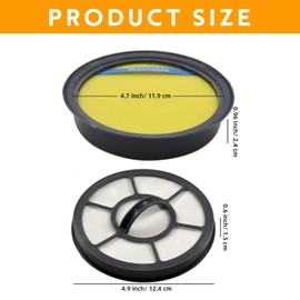 ECOMAID EF-7 & DCF-25 Filters Compatible with Eureka Airspeed Vacuum Models AS3001,AS3001A, AS3030A, AS3033A, AS3008A, AS3011A, AS3304A, Replaces Vacuum Parts 67600 and 68657