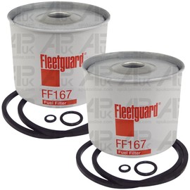 APUK 2x Fleetguard Fuel Filter Replacement for Massey Ferguson 35 65 135 148 165 168 4255 Tractor