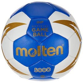 Molten Kids' H00X300-BW Mini handball ball Blue/White/Gold, One Size