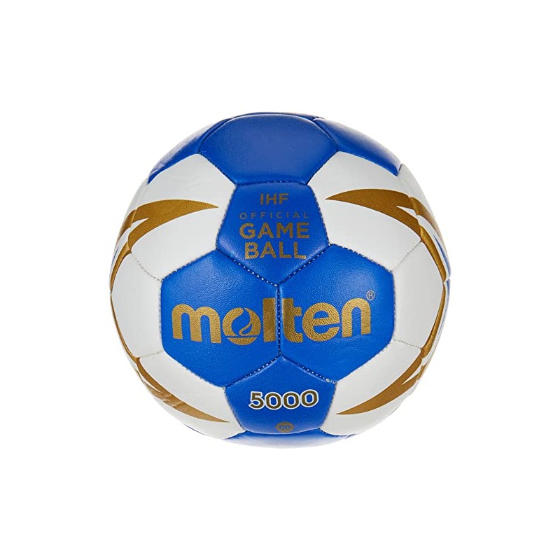 Molten Kids' H00X300-BW Mini handball ball Blue/White/Gold, One Size