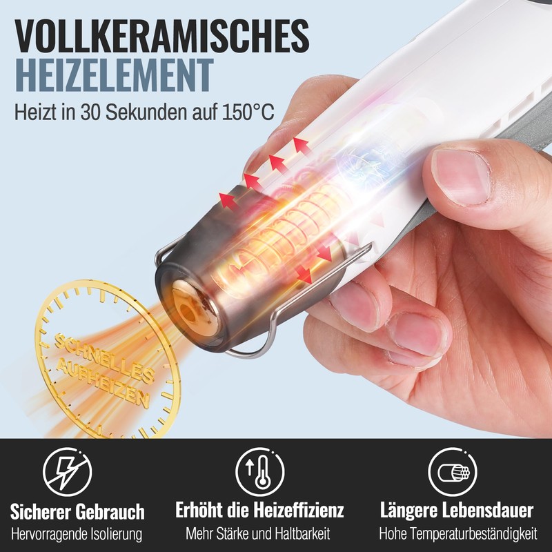 WORKPRO 7.2V Mini Heat Gun White