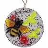 Hanging Welcome Garden Quote 16cm Round Plaques - Honey Bumble