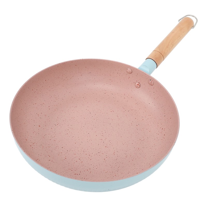 Frying Pan Egg Omelette Pan with Wooden Handle Heat Resistant