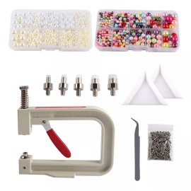 Máquina De Ajuste Manual Para Remachadora De Perlas Para Per